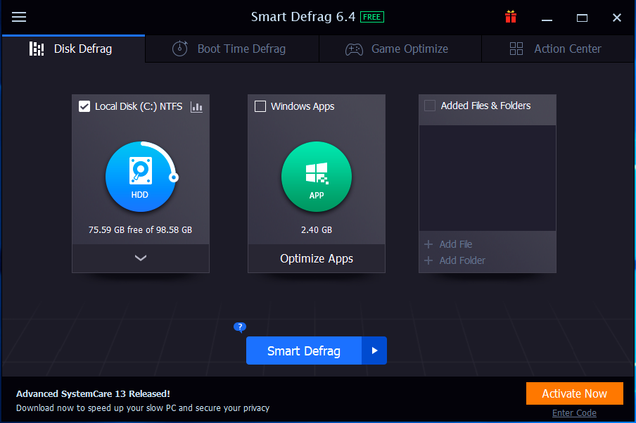 Smart Defrag 6.4.0.256 released