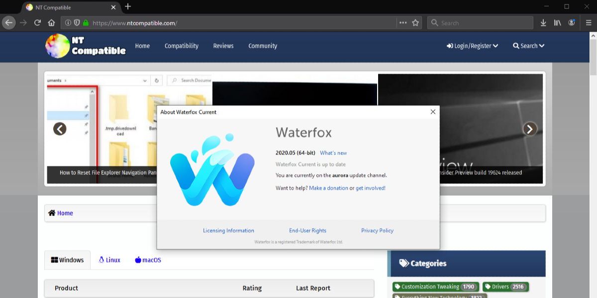 waterfox portable version waterfox portable version