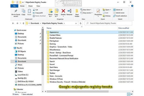 MajorGeeks Windows Tweaks 2.41 and more