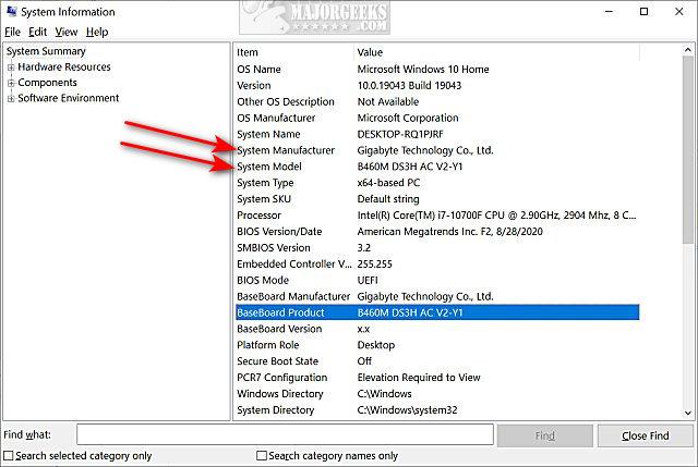 How To Find Your Motherboard Maker And Model In Windows 10 And 11