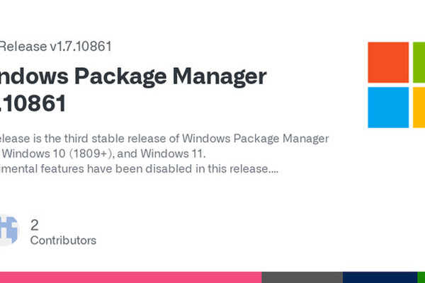 Windows Package Manager 1.7.10861 released