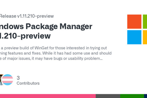 Windows Package Manager 1.11.220 Preview released