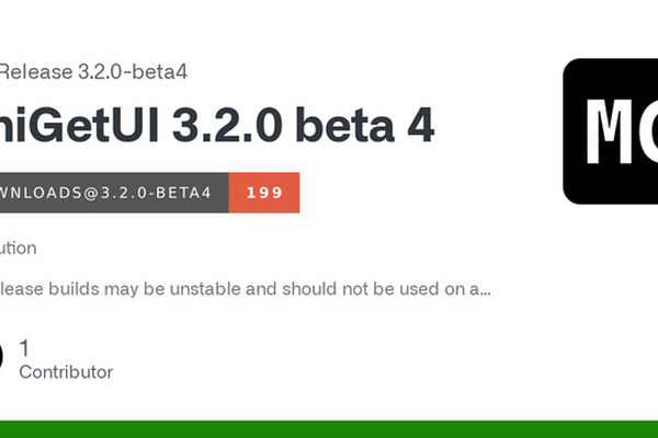 UniGetUI 3.2.0 Beta 4 released