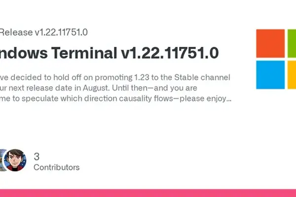 Windows Terminal 1.22.11751.0 released