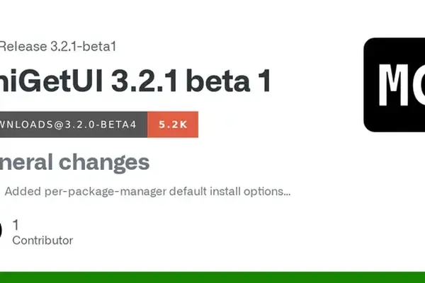 UniGetUI 3.2.1 Beta 1 released