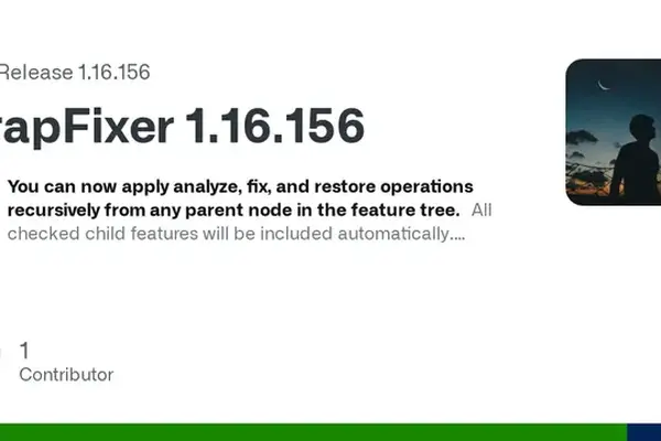 CrapFixer 1.16.156 released