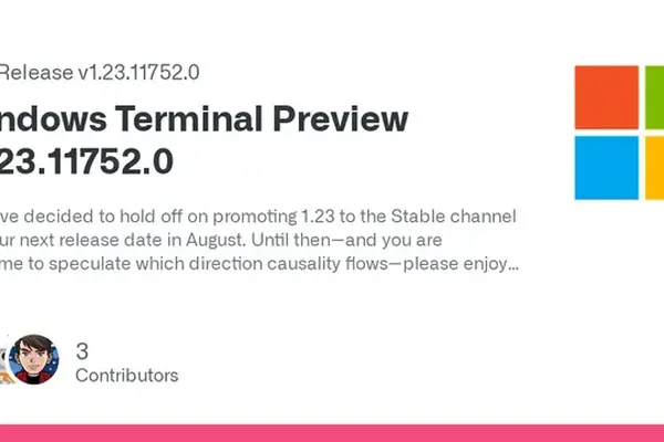 Windows Terminal Preview 1.23.11752.0 released