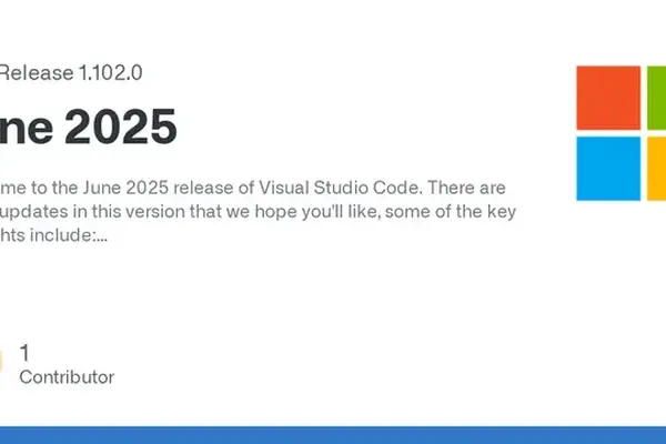 Visual Studio Code 1.102.0 released