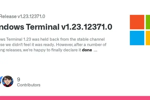 Windows Terminal 1.23.12371.0 released