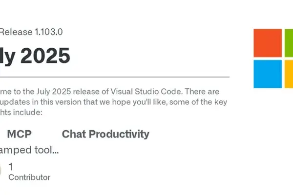 Visual Studio Code 1.103.0 released
