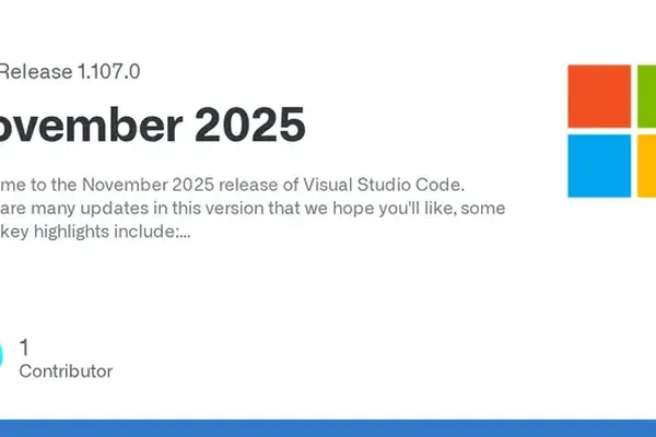 Visual Studio Code 1.107.0 released