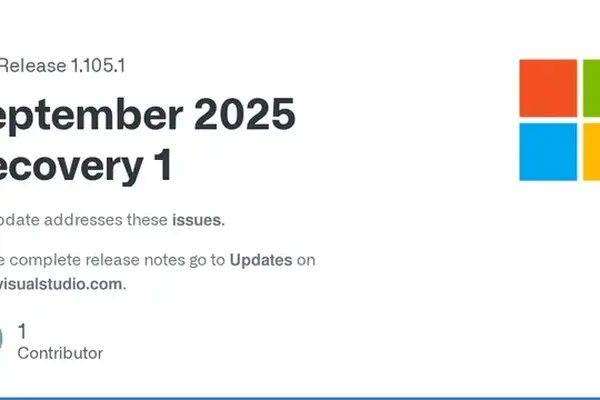 Visual Studio Code 1.105.1 released