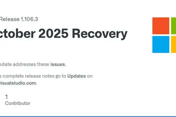 Visual Studio Code 1.106.3 released