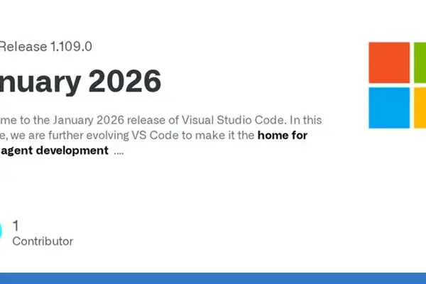 Visual Studio Code 1.109.0 released