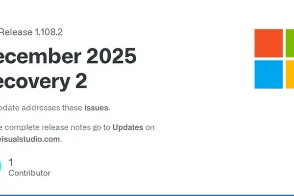 Visual Studio Code 1.108.2 released