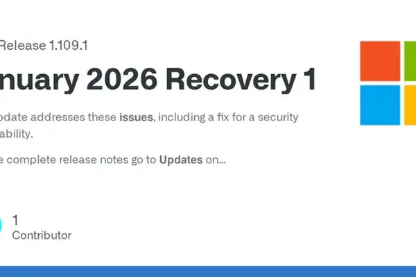 Visual Studio Code 1.109.1 released