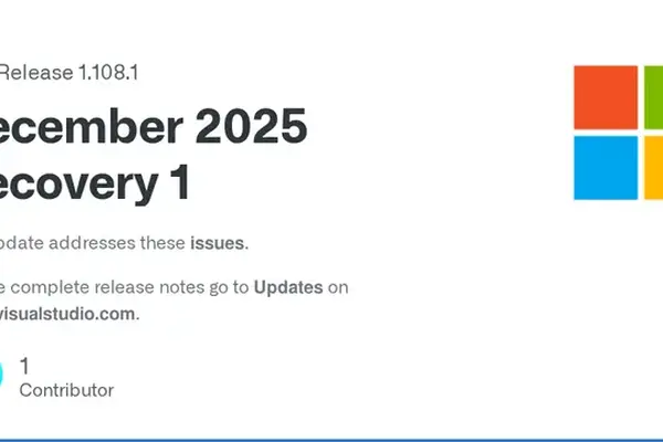 Visual Code Studio 1.108.1 released