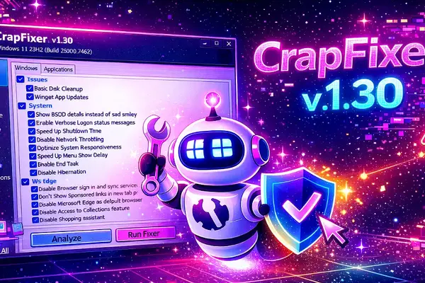CrapFixer 1.30 released
