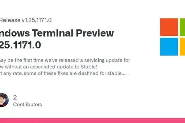 Windows Terminal Preview 1.25.1171.0 released