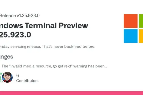 Windows Terminal Preview 1.25.923.0 released