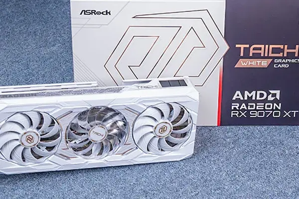 ASRock Radeon RX 9070 XT Taichi White OC Review and more