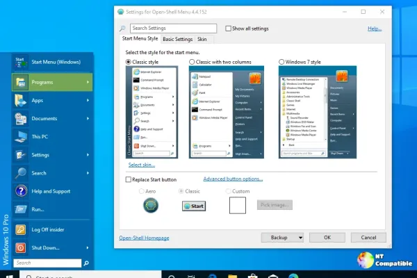 Open Shell Menu 4.4.201 Adds Start-Button Offset and Accessibility Overhaul