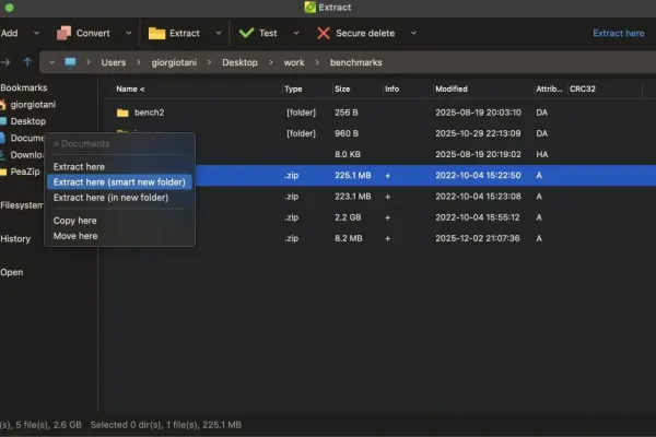 PeaZip 11.3.0 Release: Security Fixes, Improved ZPAQ Support, and New Open-With Picker