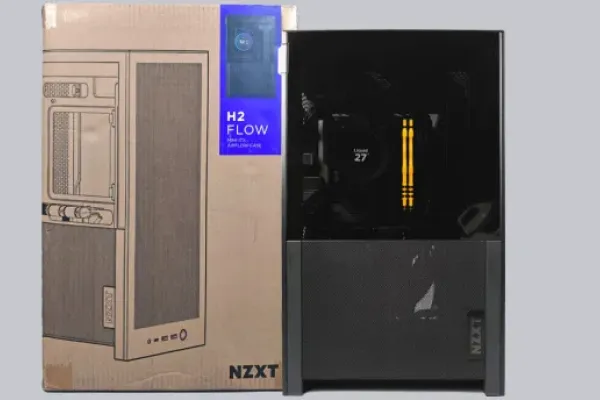 NZXT H2 Flow Mini-ITX Case, HP OmniBook X Flip 14 Review, AOC U32G4 4K Dual-Refresh Monitor, and Uperfect GR14BU Portable OLED Display